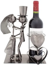 Weinflaschenhalter Hochzeitspaar Brautpaar Me...