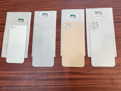 Apple iPhone X, 11 Pro Max, SE Backglas für Reparaturen Nagelneu mit LOGO Rückseite - Bild 1 von 2