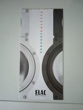 ELAC HiFi Boxen Lautsprecher Produktpalette Katalog Prospekt 90er