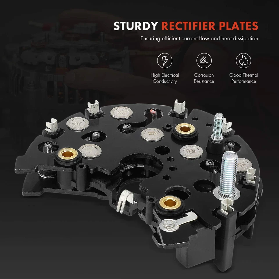 Diodo rectificador alternador con trío para Mercedes-Benz C43 AMG Land Rover Audi Foto 4 de 4