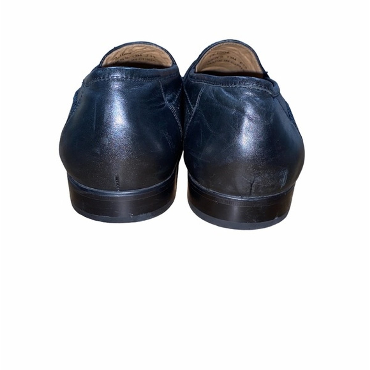 Domani mens black tasseled leather loafers size 13M | eBay display picture 2