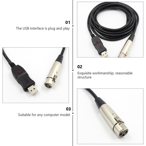 Connector Cord Singing Adapter Cord Adapter Recording vente Mic Link Converter Cable
