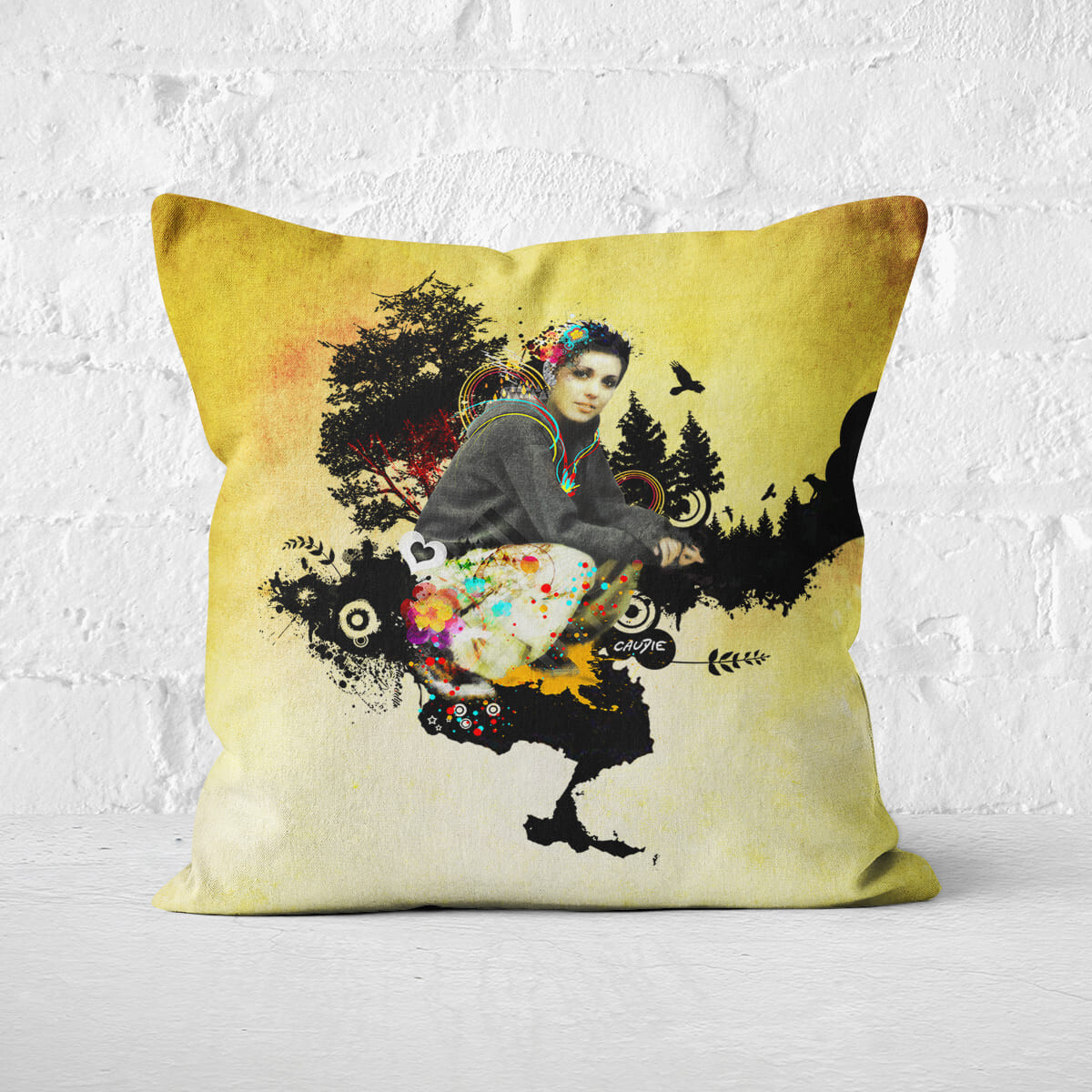 Coussin Magic Forest 35x35 cm - Rembourrage moelleux