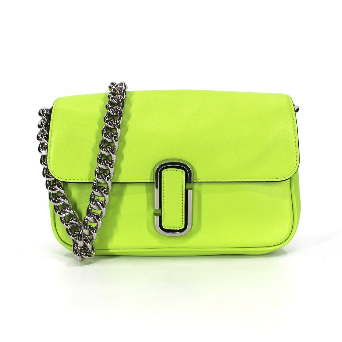 Marc Jacobs The J Marc Flap Top Lime Green Chainlink Marc Jacobs The J Marc Flap Top Lime Green Chainlink