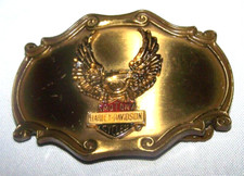 HARLEY DAVIDSON VINTAGE 75TH YEAR ANNIV EAGLE GOLD 1978 RAINTREE BELT BUCKLE