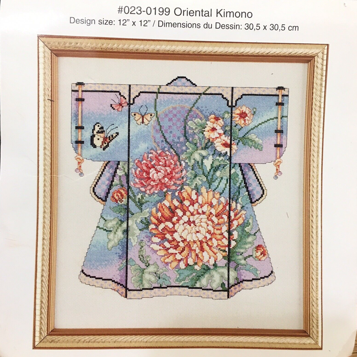 Janlynn Just a Chart Cross Stitch Pattern Oriental Kimono 023
