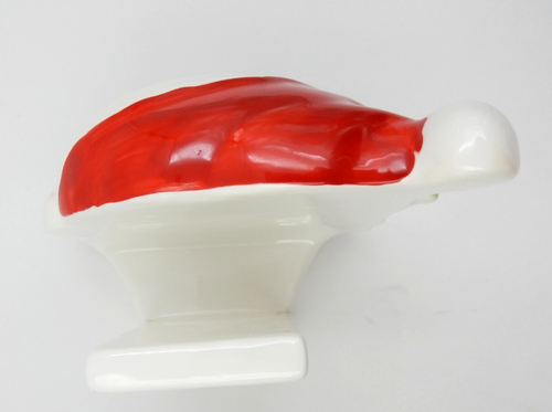 VINTAGE JOSEF ORIGINALS SANTA CLAUS MERRY CHRISTMAS NAPKIN HOLDER - Picture 8 of 12