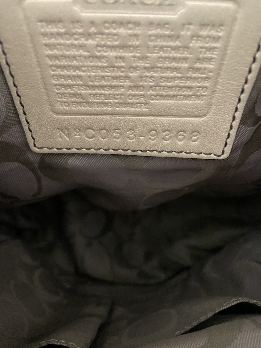 Vintage Coach Legacy Beige Leather Drawstring Backpack 9368  display picture 2