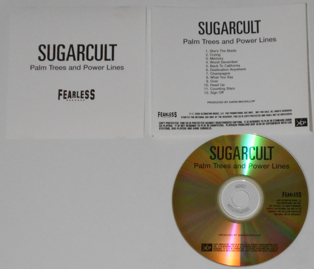 Sugarcult Palm Trees and Power Lines U.S. promo cd eBay