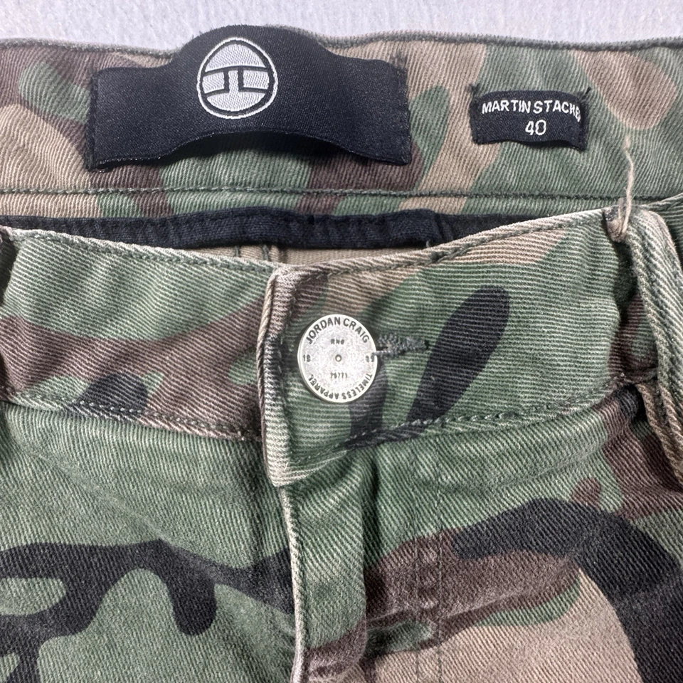 Pantalones Jordan Craig Martin Apilados Para Hombre 40 Camuflados TribecaTwill Dobladillo Deshilachado Foto 4 de 4