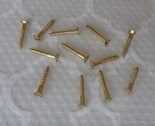 12 Schrauben, 3,0 x 20mm, Gold,  Teilgewinde Nr. 14232080/4333