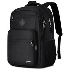 Paude Backpack,School Backpack for Teens Adults Laptop 15.6 inches Black