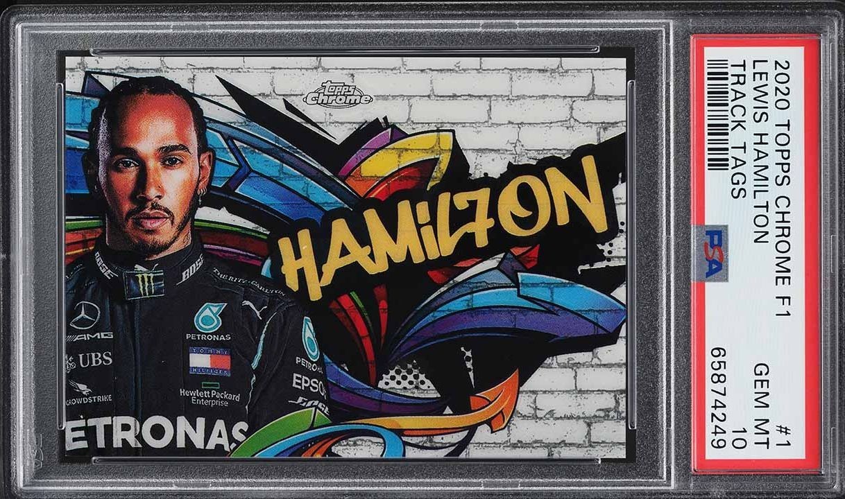 Lewis Hamilton 2020 Topps Chrome Formula 1 - Track Tags #TT-1 (RC) PSA 10 GEM MT