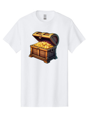 Treasure-Chest-9 Mens Graphic Tee, 100% Cotton, Casual Summer Wear