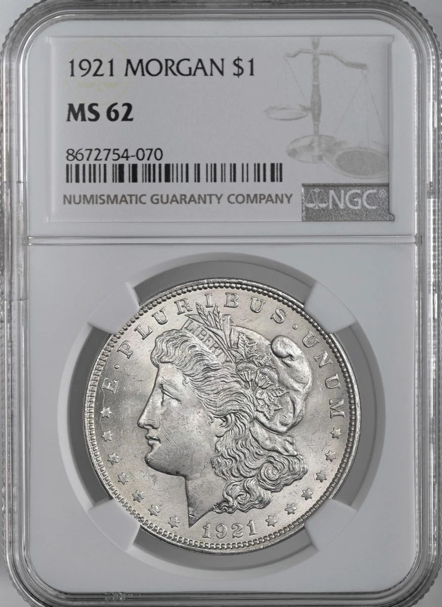 MS 62 Graded 1921 Year Morgan US Dollars (1878-1921) for sale | eBay