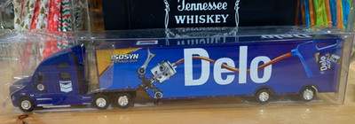 Rare Tonkin Trucks N' Stuff 1/87 Kenworth T700 Chevron Delo w/53' Racing Trailer