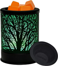 Metal Candle Wax Warmer,Wax Melt Warmer Candle Burner and Wax Melter with 7 Colo