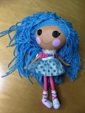 Lalaloopsy Doll Mittens Fluff n Stuff Blue Yarn Hair 12" Loopy