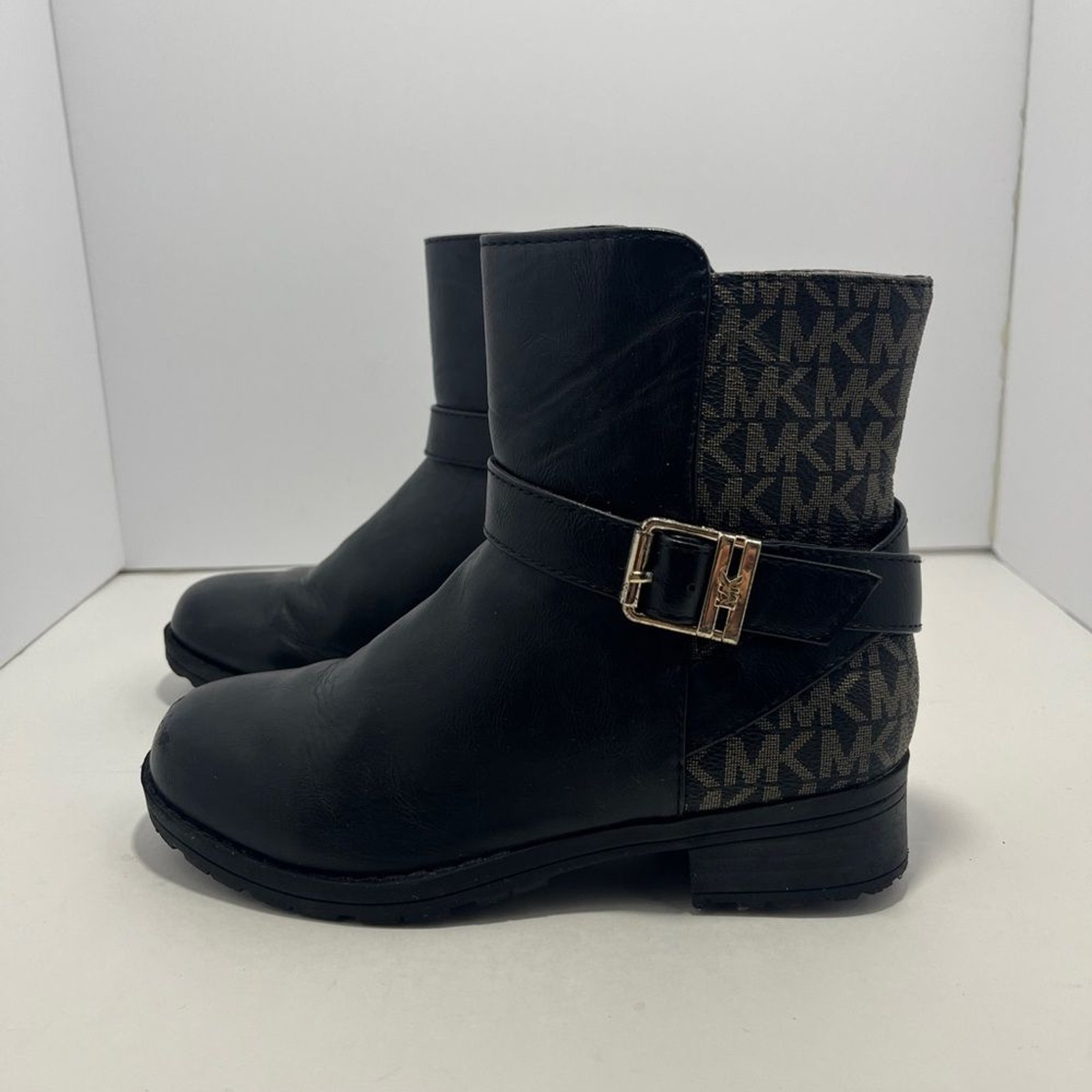 Michael Kors Black Ankle Boots Girls Size 1