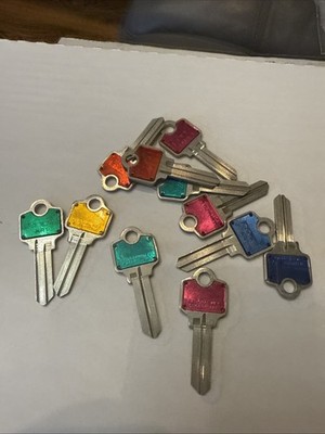 Cole AR1 Key Blank Fits Arrow K2 1179 135 Lot of 3 Italy Color Coded