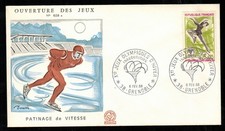 France Enveloppes Premier Jour FDC Yvert 1546 - Jeux Olympiques Grenoble 1968