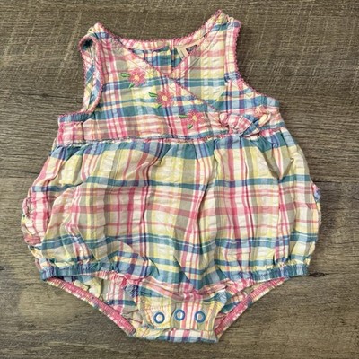 Faded Glory Vintage Baby Girl Bubble Size 3/6 Month 