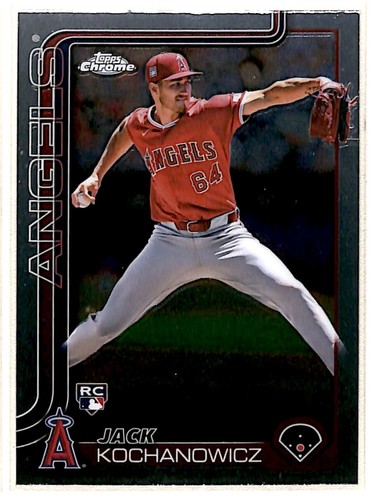 2025 Topps Chrome Jack Kochanowicz RC Los Angeles Angels #121 - Picture 1 of 2