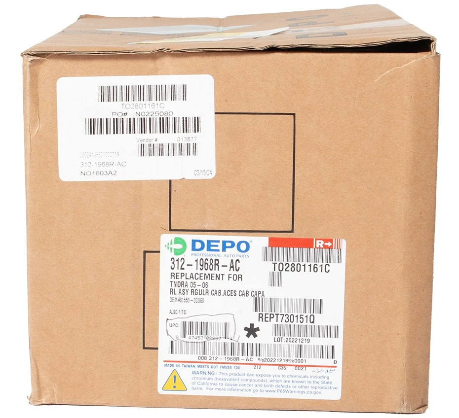 Conjunto de luz trasera derecha Depo Maxzone para Toyota Tundra modelo 05-06 TO2801161C Foto 3 de 4