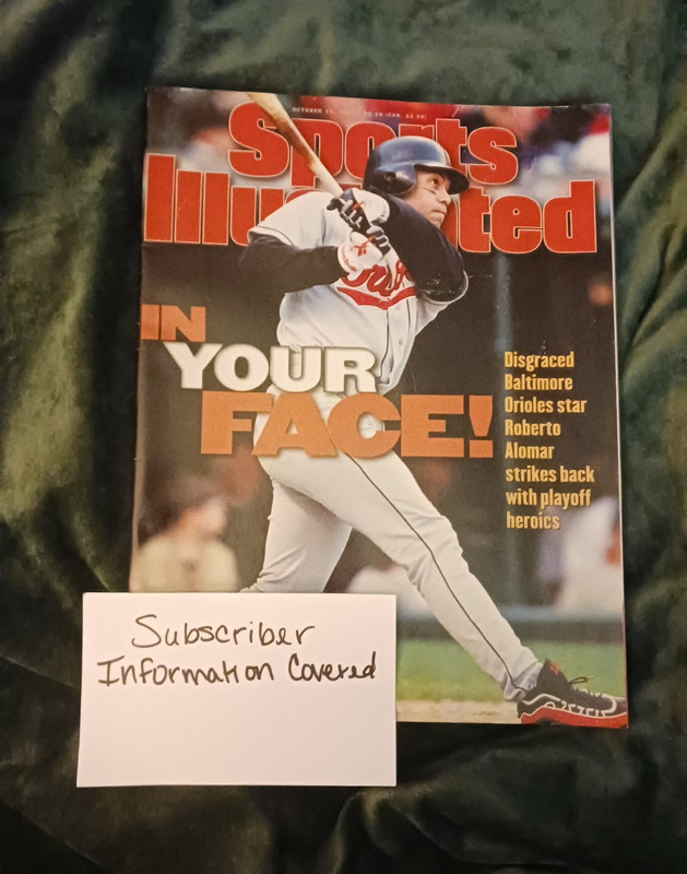 Sports Illustrated Oct 14 1996 Issue Baseball - Roberto Alomar