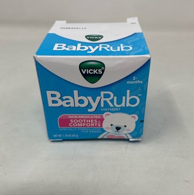Vicks BabyRub Chest Rub Ointment 1.76 oz - Aloe, Eucalyptus, Lavender & Rosemary