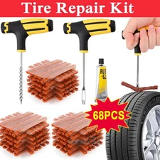 68pcs Tire Repair Kit DIY Flat Tire Repair Car Truck Motorcycle Home Plug Zwxedy
