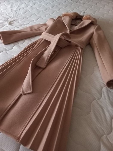 Women Rinascimento Coat Beige Fabric 34