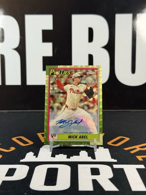 Mick Abel 2025 Topps Update 1990 Silver Pack Rookie Superfractor Auto