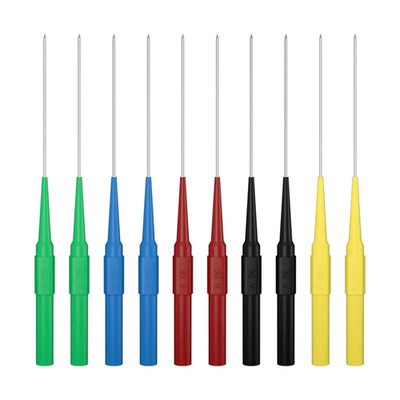 10Pcs Multimeter Test Probe Back Probes Non-Destructive Insulation Piercing Need
