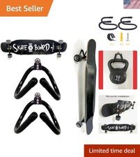 Pmsanzay Confezione da 2 Rack Universali per Montaggio a Parete per Skateboard...