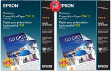 Epson Premium Presentation Paper MATTE 8.5x11 Inches Double-sided 50 x 2 Sheets