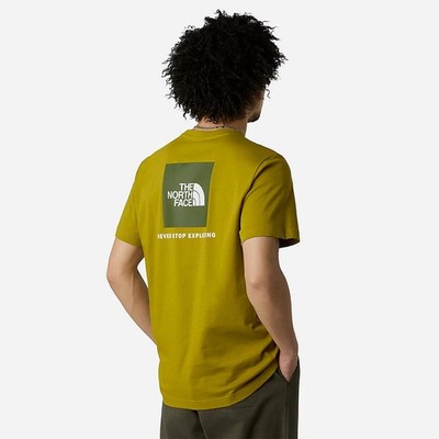  Freizeit T-shirt HERREN The North Face grün Deep Dijon REDBOX Tee Lifestyle 