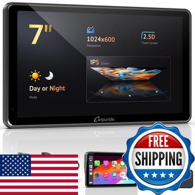 Carpuride 7 Inch Carplay Screen For Carwired/Wireless Carplay Screen For Apple