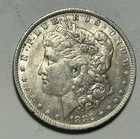 1882 O/S WEAK MORGAN DOLLAR AU