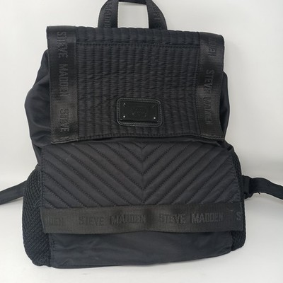Steve Madden Rucksack Tasche Schwarz Designer Arbeit College