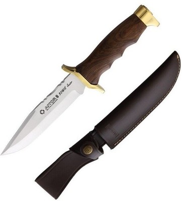 Aitor Bowie Jr Fixed Knife 6'' Stainless Steel Blade Wood Handle With Brass 16082