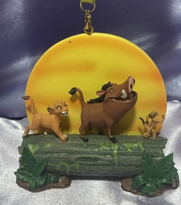 Disney The Lion King  Simba, Timon, and Pumbaa Sketchbook Christmas Ornament NEW
