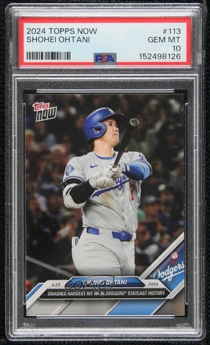 2024 Topps Now /8673 Shohei Ohtani #113 PSA 10 GEM MT 0w48