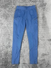 Willit Horse Riding Pants Tights Youth Kids M Equestrian Blue