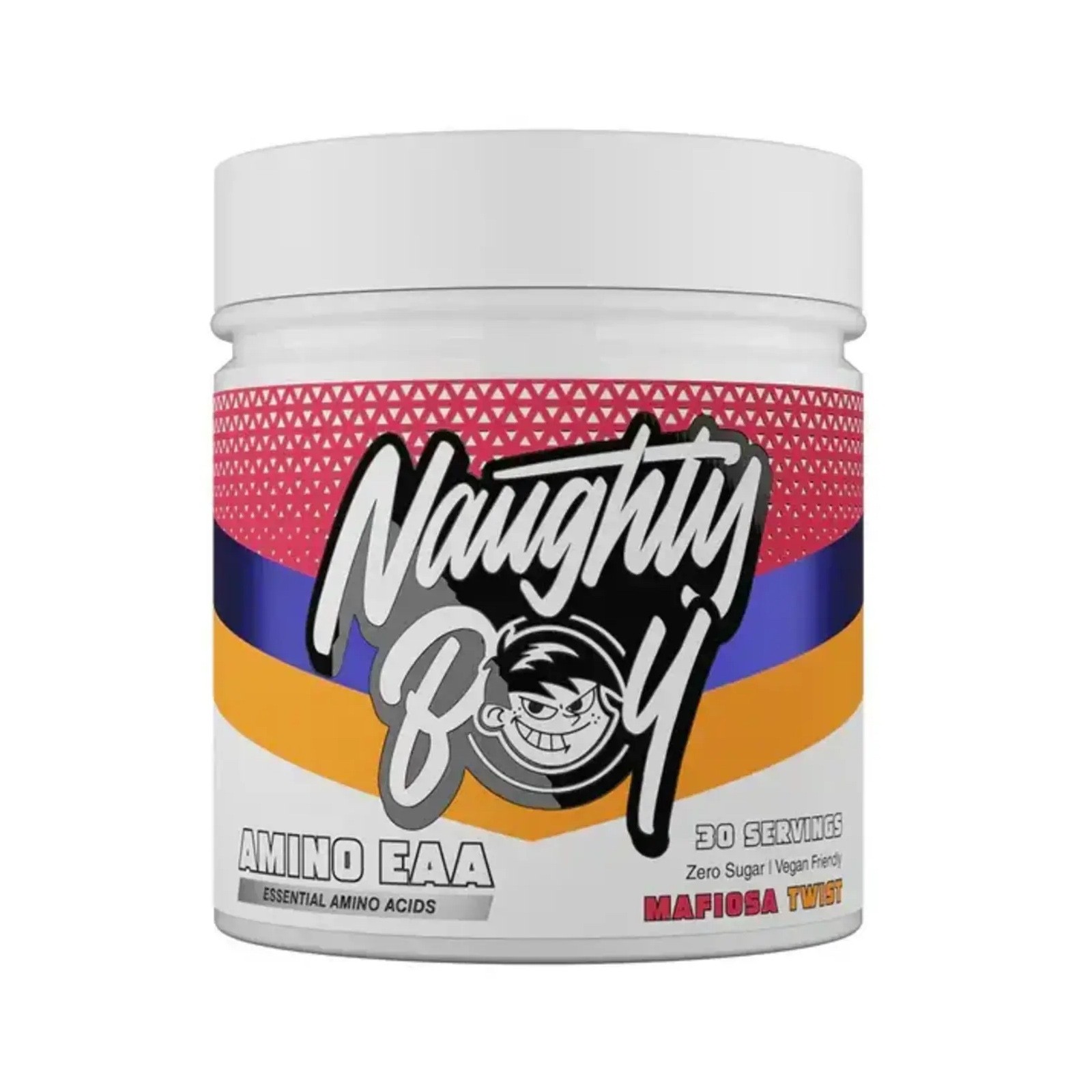 NAUGHTY BOY AMINO EAA AMINO ACIDS POWDER DRINK 30 SERVINGS MAFIOSA TWIST