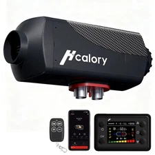 Hcalory bluetooth Diesel Air Heater 12V 24V 8KW for Car Bus RV Camper Indoor US