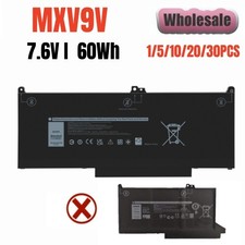 LOT MXV9V Battery For Dell Latitude 5300 5310 7300 7400 E5300 E7300 E7400 60wh
