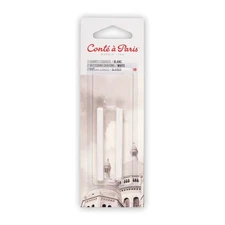 Conte a Paris Sketching Crayons White HB 2-Count Package