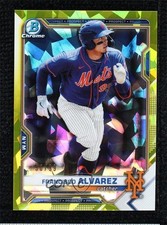 2021 Bowman Chrome Draft Sapphire Edition Yellow 96/99 Francisco Alvarez 0us5