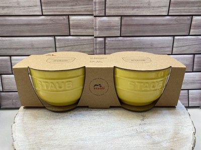 STAUB ❤️ 3.5-inch / 2-pc, Ramekin Bowl Set Citron NIB | eBay